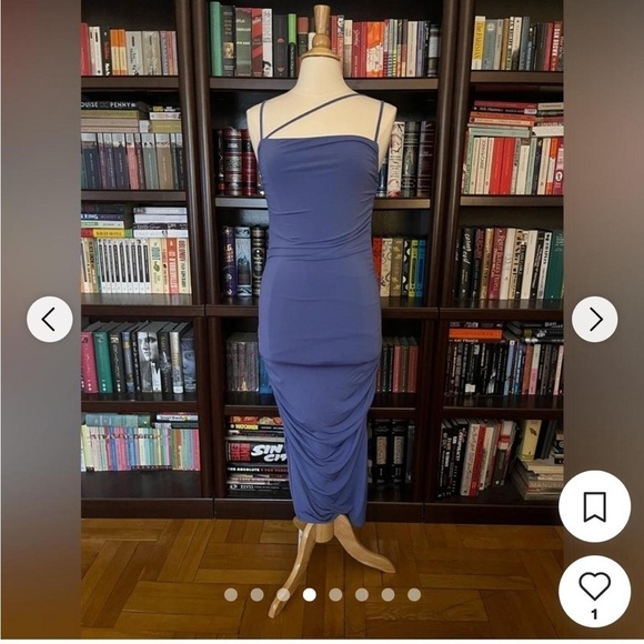 NWT A&F Bodycon Ruched Dress - Picture 1 of 10